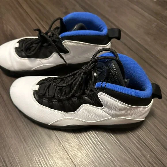 Nike Air Jordan X 10 White Blue Retro Orlando Magic City Pack 310805-108 Sz 10